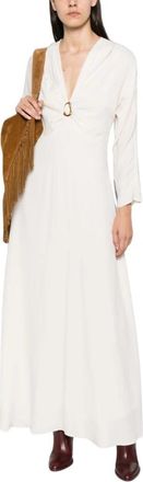 Forte_Forte My Dress - Dames - Maxi kleedjes - Wit - M - Kleedjes