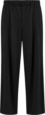 Liviana Conti Wijde broek - Dames - Broeken - Zwart - Maat: XL