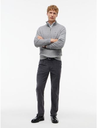 Tommy Hilfiger Mens Stretch Corduroy 5-Pocket Pant - Washed Black - 29W x 30L