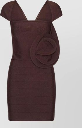 Rotate short-sleeve rose mini dress