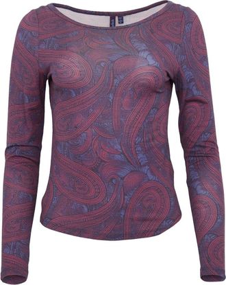Lords of Harlech Carly Merino Long Sleeve Boatneck Shirt in Badalona Plum at Nordstrom, Size Xx-Large