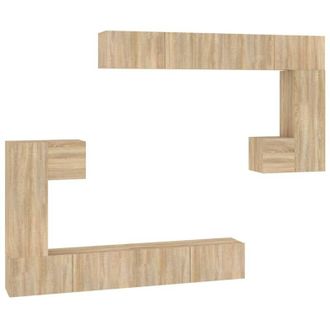 vidaXL Vidaxl - Mueble De Pared Para Tv Madera Contrachapada Color Roble Sonoma