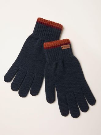 Fat Face FatFace Lewis Navy Touch Screen Gloves