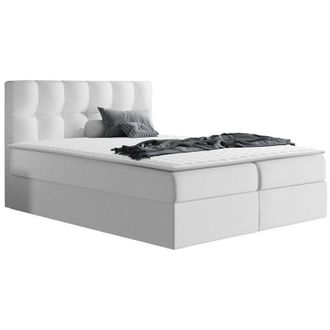 Mirjan24 Cama Continental Aedes, Soft 017, Doble, Continental, 200x200, Cuero Ecol&oacute;gico, Somieres, 206x208x103cm
