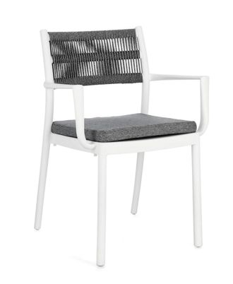 BIZZOTTO Conjunto de 2 sillas de polipropileno gris claro/ant