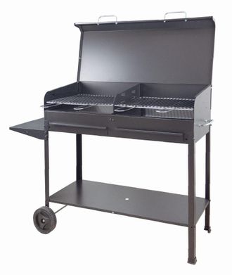 Mille Barbecue In Acciaio Vanessa Con Ruote Cm 100x40x90h