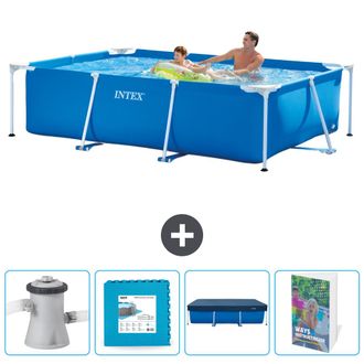 Intex Piscina Con Estructura Rectangular - 260x160x65 Cm - 7-piezas Scb124