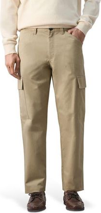 Mango Regular Fit Cotton Cargo Pants in Beige at Nordstrom, Size 34