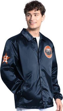 Starter Mens Starter Navy Houston Astros Cooperstown Collection Point Man Full-Snap Coaches Jacket at Nordstrom, Size Xxx-Large