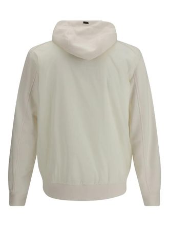 Herno hooded zip jacket - Bianco