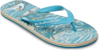 Quiksilver Sandale QUIKSILVER Molokai Art, Herren, Gr. 10 (43), aqua sundown, Obermaterial:Obermaterial: 100% Synthetik, Futter: 100% Synthetik, Laufsohle: 100% 