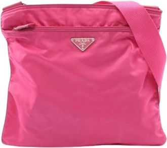 Prada Pre-owned Vintage Shoulder Bag - Dames - Vintage Schoudertas - Roze - ONE Size - Leer - Vintage