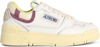 Autry Clc Low White Leather Blend Sneakers