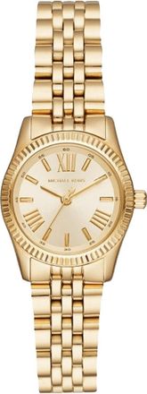 Michael Kors Womens MK3874 Petite Lexington Ladies Watch - Gold Stainless Steel - Size 26mm