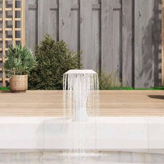 Berkfield Home Pool Fountain Stainless Steel 64x30x52 cm Silver | Size: 64 x 30 x 52 cm