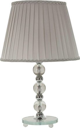 Mauro Ferretti Lámpara de mesa de metal plateado ø 30x48 cm