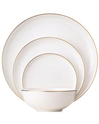 Godinger Brentwood Bone Porcelain 16pc Dinnerware Set