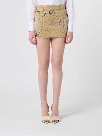 Philipp Plein Gonna mini PP in misto cotone