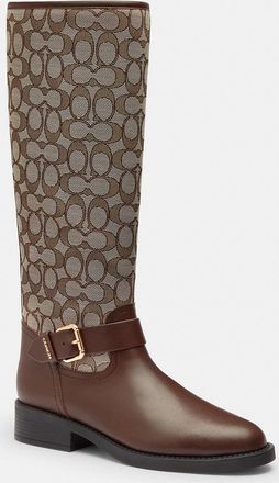 Coach Riding Boot In Signature Jacquard