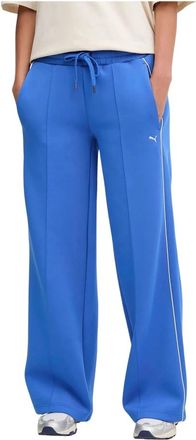 Puma Trainingsbroeken - Dames - Trainingsbroeken - Blauw - XS - Katoen - Fitness
