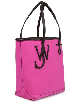 J.W.Anderson Unisex Tote Bag Anchor Pink Cotton Handbags Hand