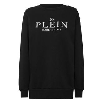 Philipp Plein Dames, Sweatshirts & Hoodies, Zwart, Maat: XS Katoen