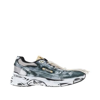 Autry Hyperway suede leather and mesh sneakers Man 40