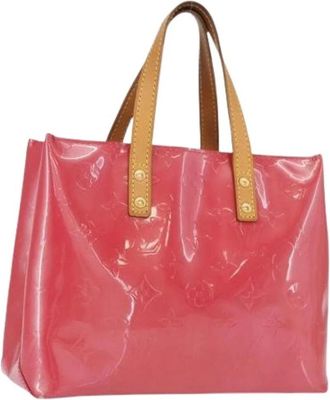 Louis Vuitton Pre-owned Tote Bags, female, Pink, Size: ONE SIZE Pre-owned Vintage Patent Leather Hand Bag