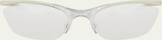 Fendi Signature Crystal Cat-Eye Sunglasses