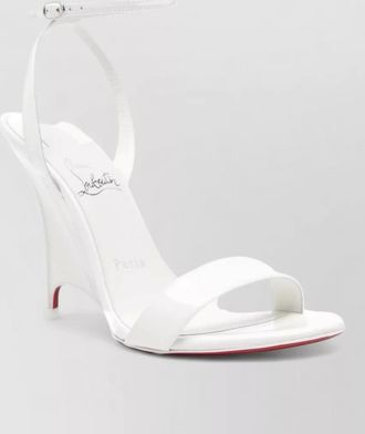 Christian Louboutin patent leather wedge sandals