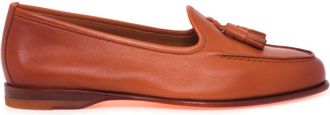 Santoni Mocassin Andrea - Dames - Loafers - Bruin - 40 EU - Leer - Schoenen