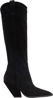 8 by YOOX SPLIT LEATHER WESTERN HIGH BOOTS