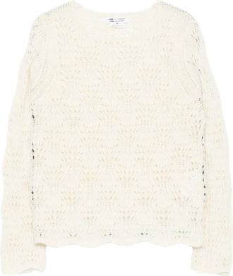 Comme Des Gar&ccedil;ons Gebreide top - Beige