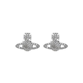 Vivienne Westwood Grace Oorbellen - Dames - Oorbellen - Grijs - ONE Size - Accessoires