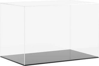 vidaXL Caja de exposición acrílico transparente 56x36x37 cm Vidaxl