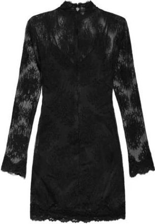 Aniye By Vestido Mini de Encaje con Cuello Alto y Forro Extra&iacute;ble - Dresses - Mujer - Negro - XS