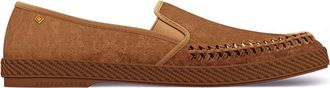 Rivieras Shoes Slip-On Woven Split Toe Moccasin in Brown at Nordstrom, Size 41