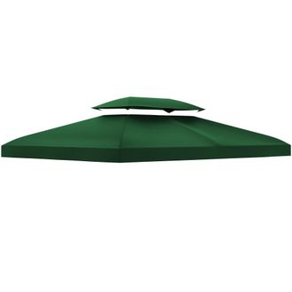 OUTSUNNY Techo de repuesto 400x300 cm verde