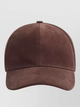 Valentino Garavani suede leather baseball hat curved brim