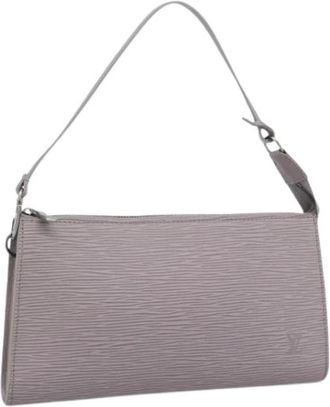 Louis Vuitton Pre-owned Accessory Pouch - Dames - Vintage Schoudertas - Paars - ONE Size - Leer - Vintage