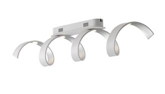 Luce-Ambiente-Design Ceiling Light Led Helix Bianca/silver 20w 1600lm 4000k