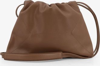 Brunello Cucinelli Womens Duo Leather Shoulder Bag Brown