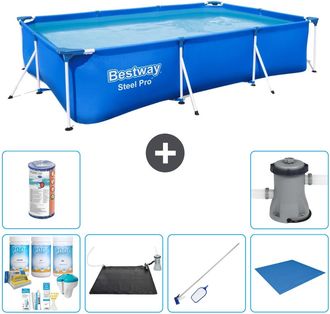 Bestway Piscina Bestway Steel Pro Rectangular - 300x201x66 Cm - 7-piezas S22077