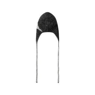 Roa Berretto Logo Mohair Bonnet - - Sport - unisex - Nero - ONE SIZE