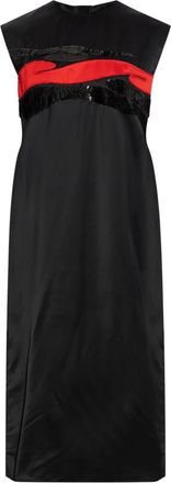 Marni Lange jurk met applicaties - Dames - Casual kleedjes - Zwart - XS - Pailletten - Kleedjes