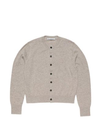 Acne Studios buttoned cardigan - women - Wool/Yak - S - Neutrals