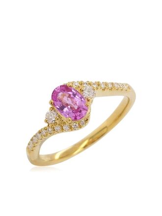 HYT Jewelry diamond and sapphire ring - Gold