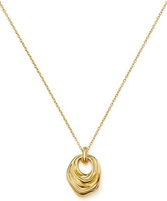 Missoma Mark Gong Draped Pendant Necklace in Gold at Nordstrom
