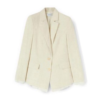Motivi Jassen, Dames, Wit, 2Xl, Linnen, Blazers