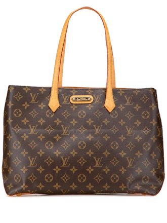 Louis Vuitton 2010 Monogram Wilshire MM tote bag - women - Leather/Fabric - One Size - Brown
